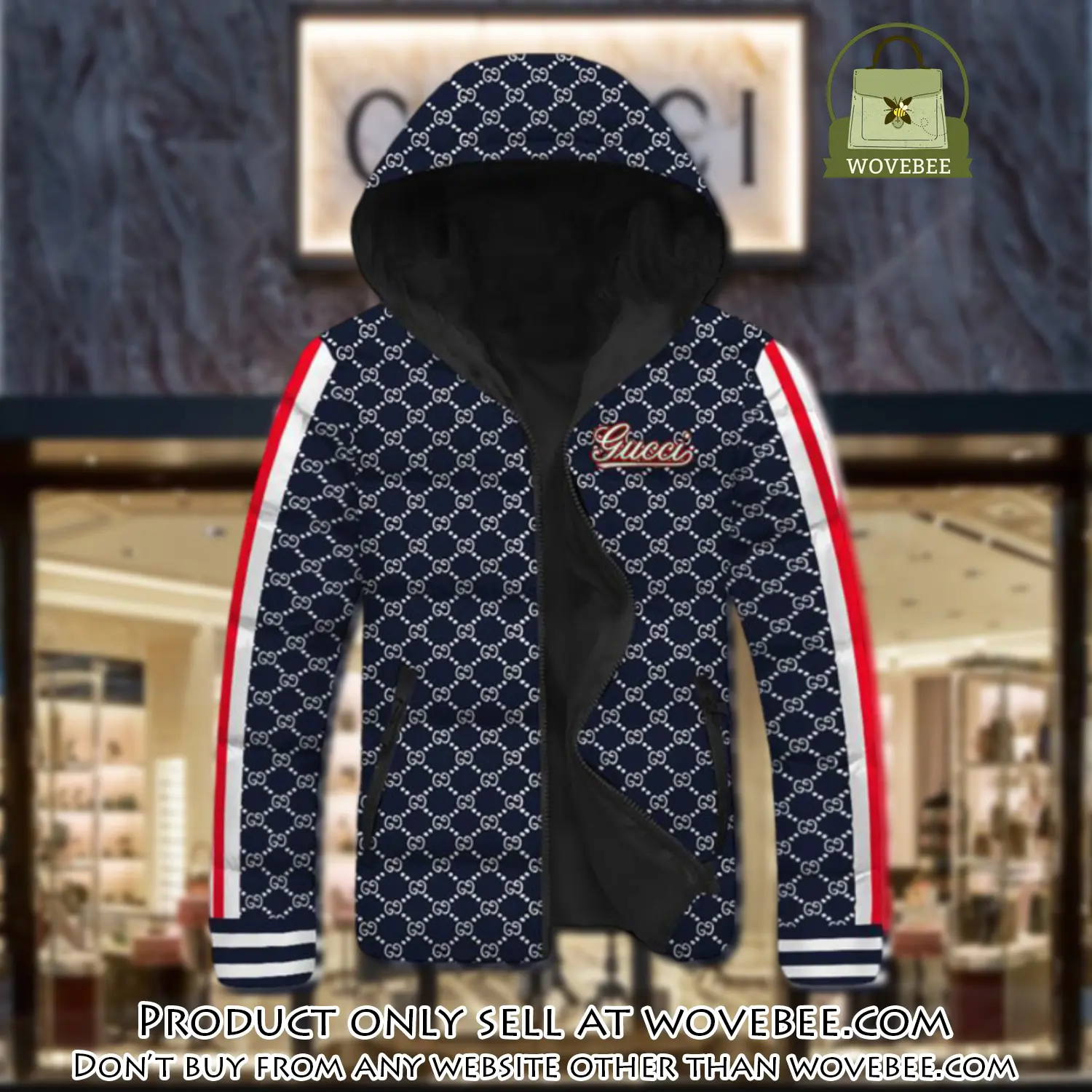 Gucci downfilled coat ultralight down jacket outdoor jacket warm outwear dfj1008 wvb0809056